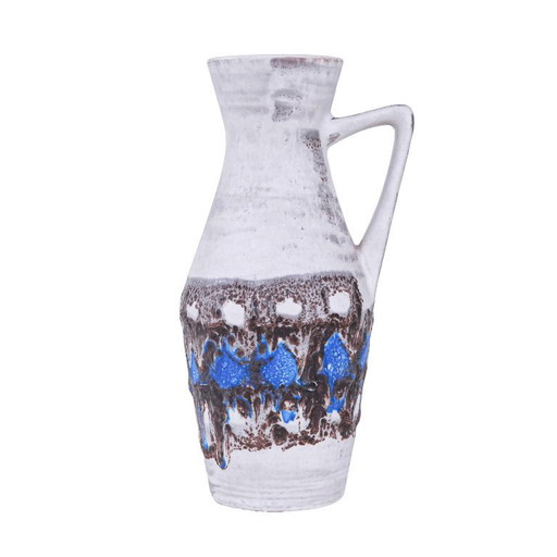 Keramikvase mit Henkel, deutsches Design, 1960er Jahre, hergestellt in Westdeutschland