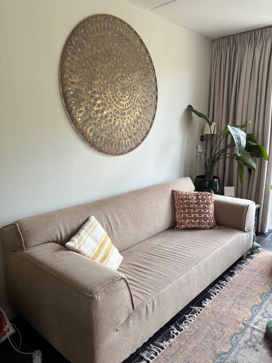 Design On Stock Bloq 2 1/2 Sitzer Sofa mit Stoffbezug, 3-5 Sitzer Sofas, Beige, Modern (Foto 4 von 5)