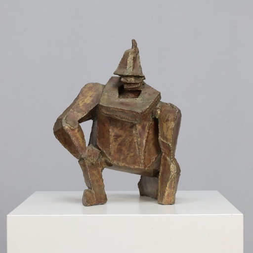 Sculpture « Starke Jâan » en acier soudé par Louk van Meurs, Pays-Bas, v. années 1970