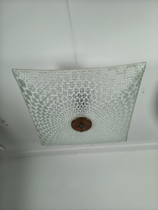 Vintage plafondlamp 2 fittingen 