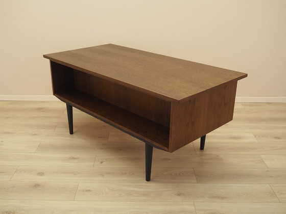 Danish Walnut Veneered Desk with Six Drawers, 1960s – Wood (photo 12 of 12)