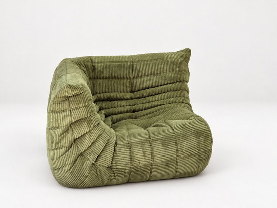 Michel Ducaroy for Ligne Roset Divano Angolare Togo Olive – Divani angolari, Tessile, Velluto (photo 8 of 13)