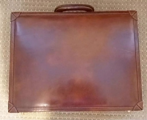 Stylish Vintage Italian Leather Briefcase