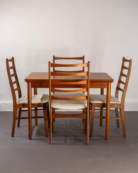 Image 1 of Table à manger extensible du milieu du siècle en teck, Danemark, vers 1960