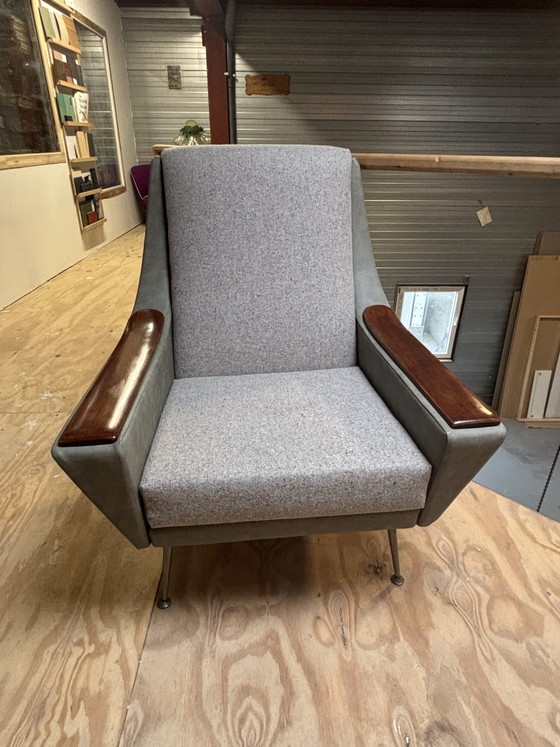 Image 1 of Gerestaureerde fauteuil in mid-century modern stijl
