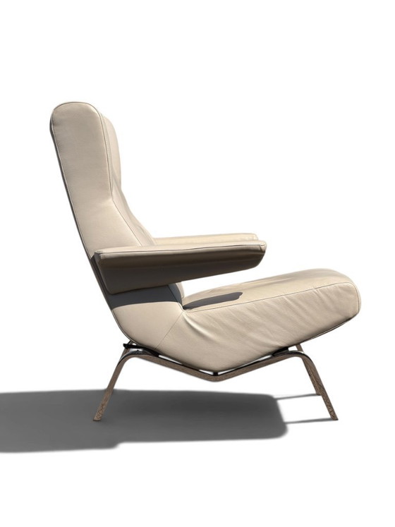 Auténtica silla Pierre Paulin "Archi" para Ligne Roset - Piel gris – Sillones, Leather (photo 2 of 14)