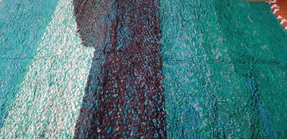 Image 1 of Hand-knotted Berber wool rug 252x164cm