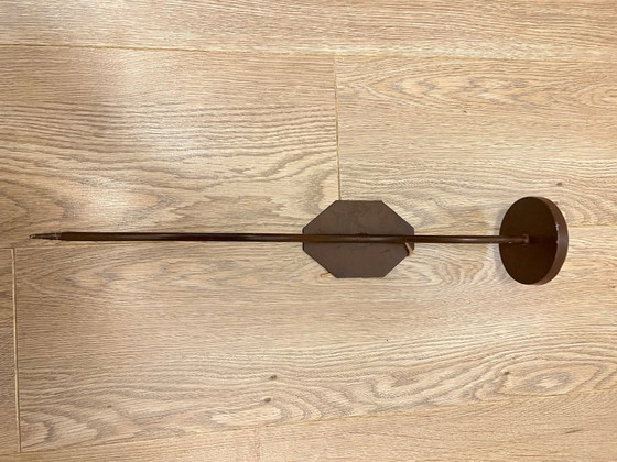 Image 1 of Wandleuchter, gewellt, braun