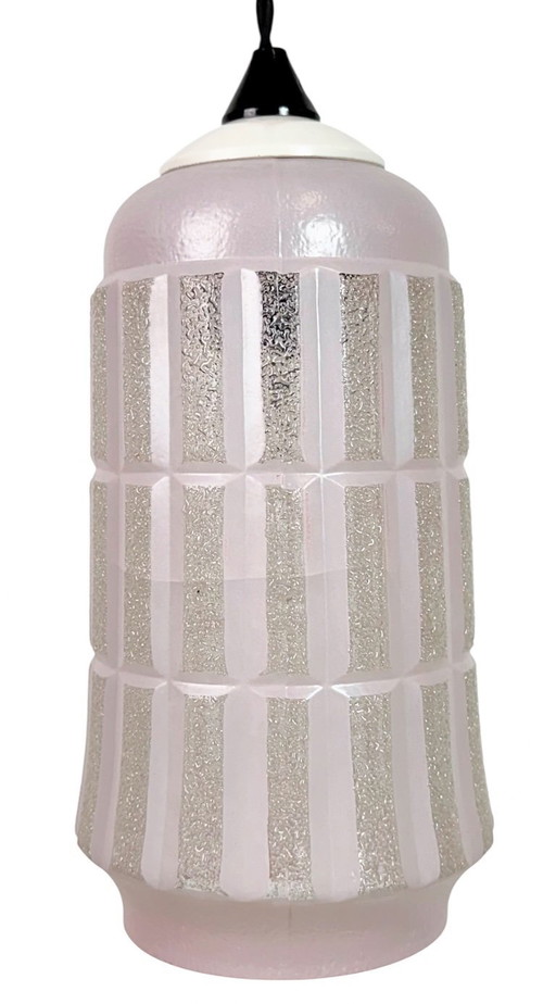 Vintage Glass Ceiling Light, 1970s