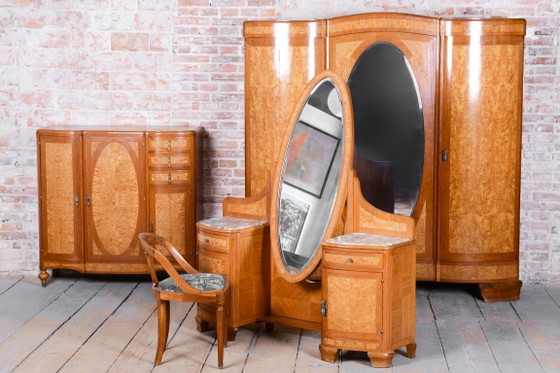 Gerestaureerde Art Deco Unieke Slaapkamer Suite, door Louis Majorelle, Frankrijk, jaren 30 (photo 121 of 168)