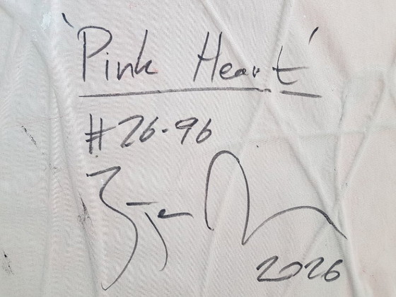 Image 1 of Jürgen Angeler - Pink Heart - 200 x 140 cm