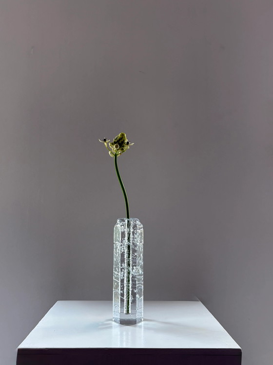 Vintage Pukeberg Sweden solifleur vase – Glass, Scandinavian (photo 4 of 5)