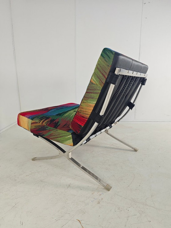 Poltrone Colorate Uniche - Set Di 2 - Ispirate Alla Barcelona Chair – Textile, Chrome (photo 8 of 11)