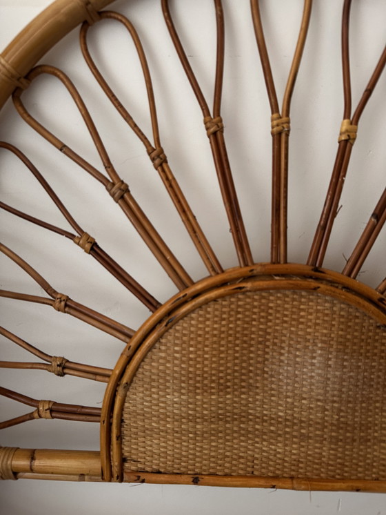 Image 1 of Tête de lit 70s Rattan