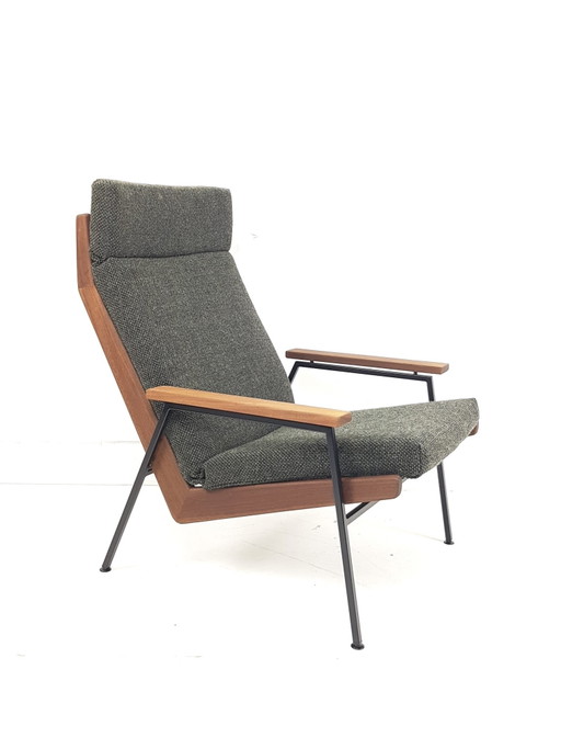 Vintage Rob Parry armchair, De Ploeg wool fabric, green, new
