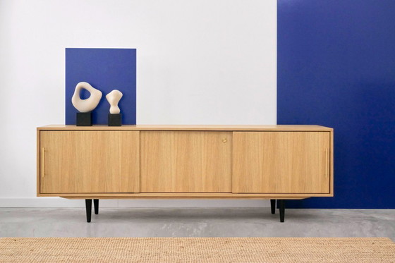 Image 1 of Buffet en chêne trois tiroirs D-S04