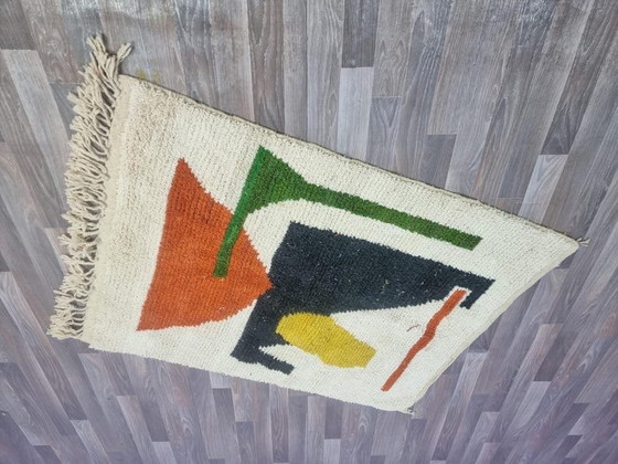 Marokkanischer Beni Ouarain Berberteppich, handgewebt, handgefertigt, 2,5 x 1,5 m – Teppiche & Läufer, Wool (photo 6 of 9)