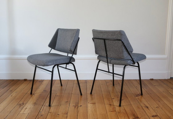 Image 1 of Série de 6 chaises modernistes vintage Raphael Raffel, 1950