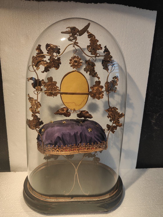 Image 1 of antica cupola per matrimoni francese "Globe de Mariee" in vetro