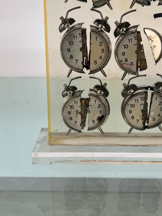 Image 1 of Fenandez ARMAN - Sculpture, Untitled (Alarm Clocks) - 43 cm - Resin - 2000