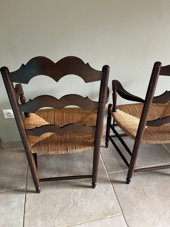 Image 1 of Brutalistische antieke fauteuils