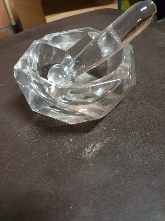 Originaler Baccarat Kristall-Pfeifenaschenbecher mit Stößel – Tischdekoration, Crystal (photo 3 of 9)