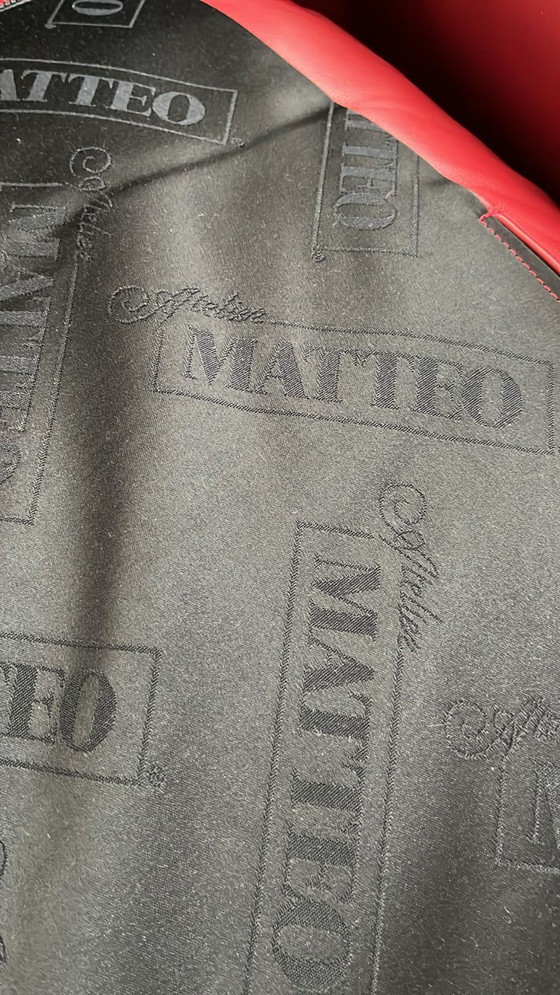 Fauteuils en cuir Matteo Grassi – design italien rouge – Leather (photo 2 of 5)