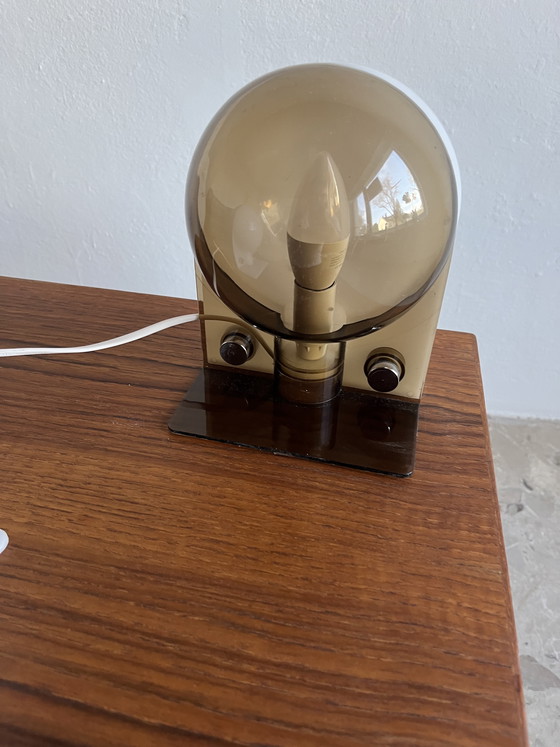 Image 1 of 2 lámparas de mesa originales “Harvey Guzzini Sirio 1970”