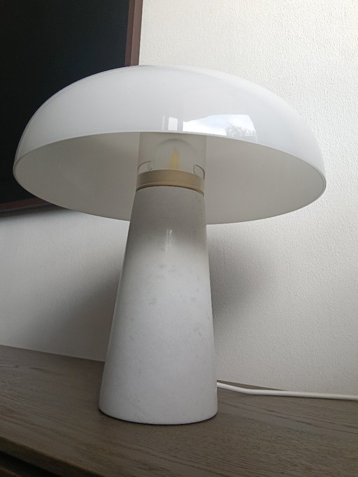 Design For The People Glossy White Table Lamp – tafellampen, Glass, Marble (photo 2 of 6)