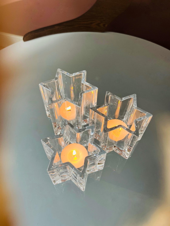 Image 1 of 🤍KRISTALLEN STERVORMIGE KANDELAARS  STELLA🤍