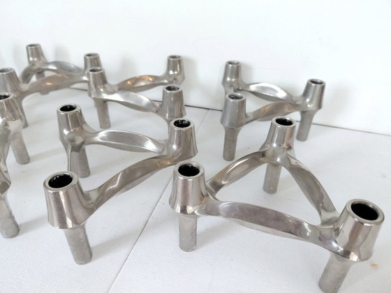 Set de 8 Bougeoirs BMF Stoff-Nagel empilables Design Années 60/70 – BMF Stoff Nagel (photo 14 of 14)