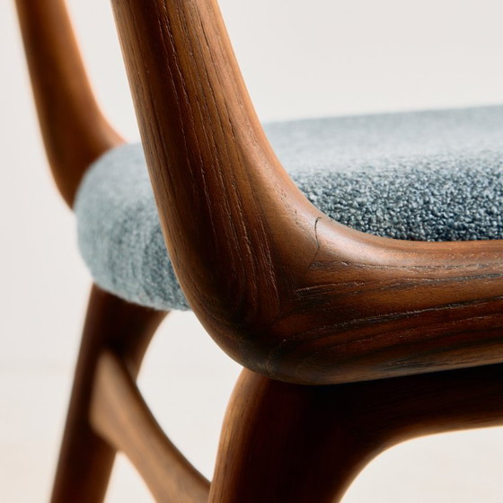 Silla de comedor Boomerang modelo 370 de teca MK11871 de Alfred Christensen para Slagelse Møbelværk. Juego (photo 9 of 15)