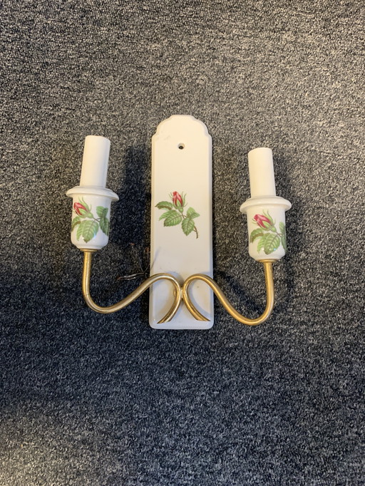 Klassische Wandlampe - Porcelaine de Paris