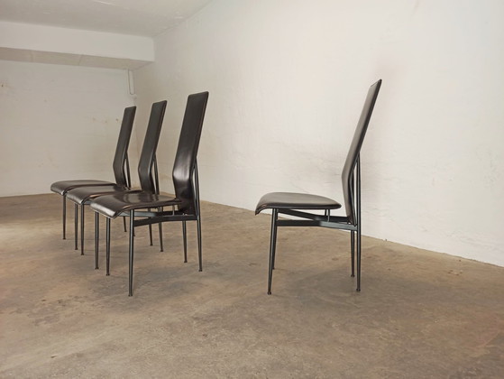 Image 1 of 4 x Fasem Italian design dining chairs 