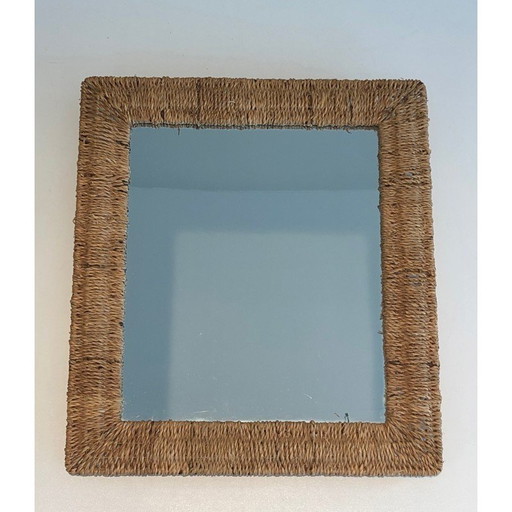 Vintage rope wall mirror, 1970