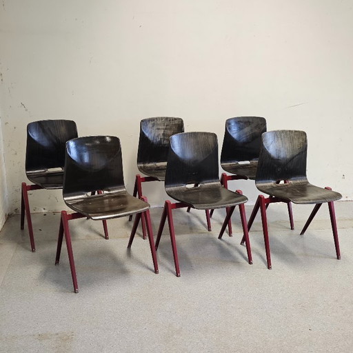 Chaises de salle à manger vintage Pagholz Galvanitas S22