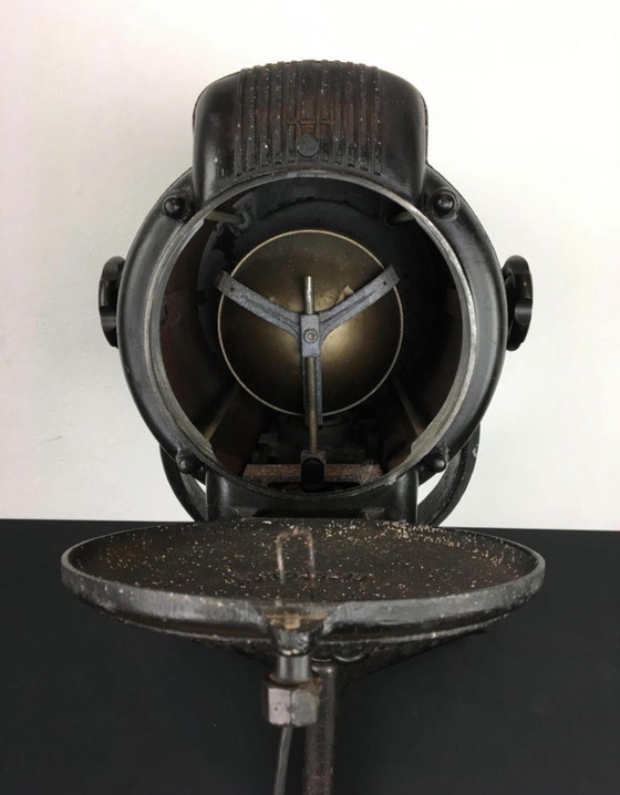 Image 1 of Large 1950s ADB Theater Spot on Foot - Working Condition