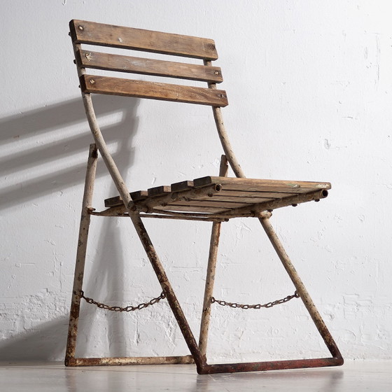 Antike Gartenstühle (ca. 1920). 4er-Set #31 – Wood, Iron (photo 32 of 40)