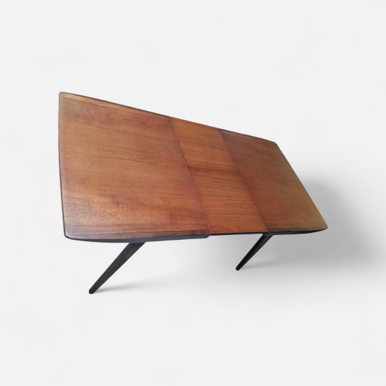 Image 1 of Vintage teak extendable dining table, Louis van Teeffelen