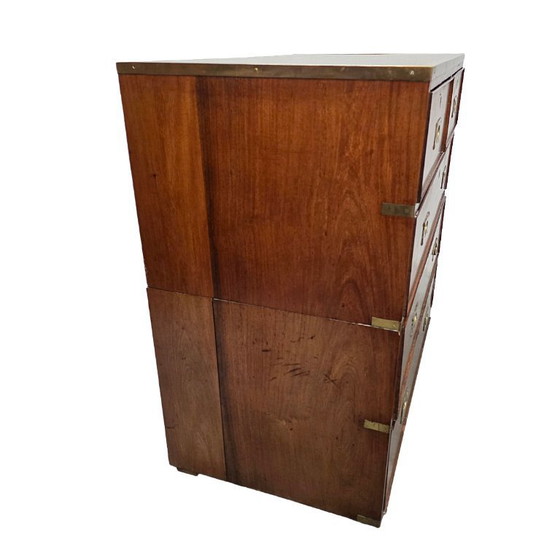 Image 1 of Antiek Engels mahonie Campaign ladekast, circa 1820/30