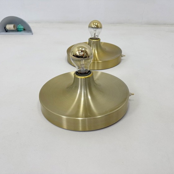 Image 1 of Lampada a disco honsel space age di design di metà secolo, anni '70, attribuita a Charlotte Perriand per les arcs