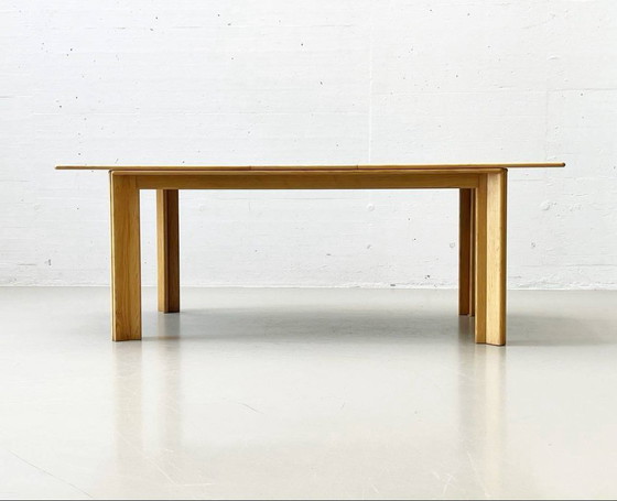 Image 1 of Set: 6 Stühle Modell Monk und Tisch von Afra und Tobia Scarpa für Molteni, 1973