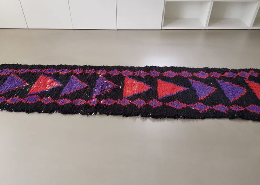 Loper Boucherouite 370x66 Handgemaakt