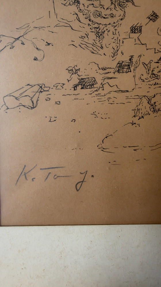 Kristians Tonny Zeichnung – Gemälde & Zeichnungen, Papier (photo 3 of 5)