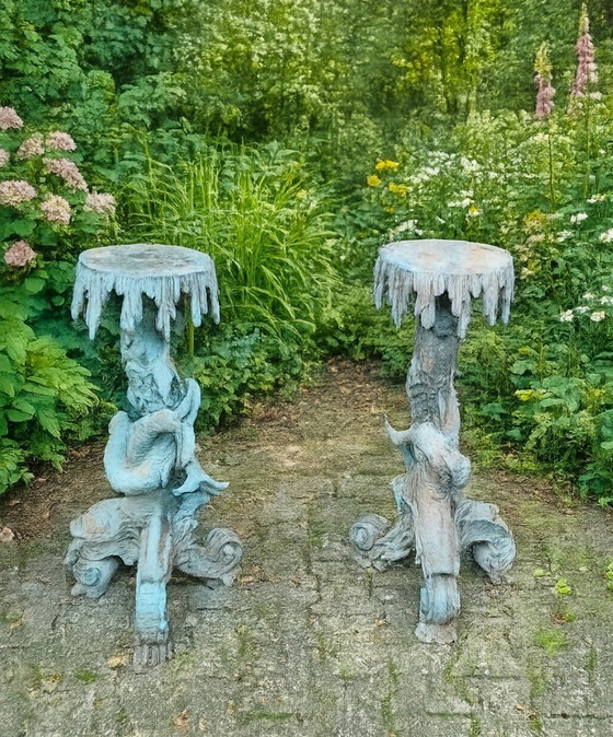 Image 1 of Monumentale Bronzesockel im Rokokostil