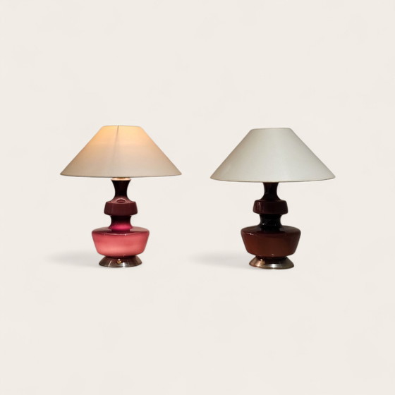 Image 1 of Holmegaard Danish glass lamps mid-century