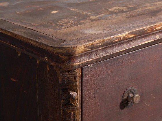 Antique chest of drawers with dark patina (c.1920) #74 (photo 14 of 40)