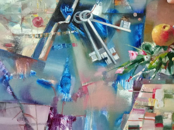 Original Oil Painting Abstract Expressionism Symbolism Metamorphoses – Paintings & Drawings, Canvas (photo 4 of 10)