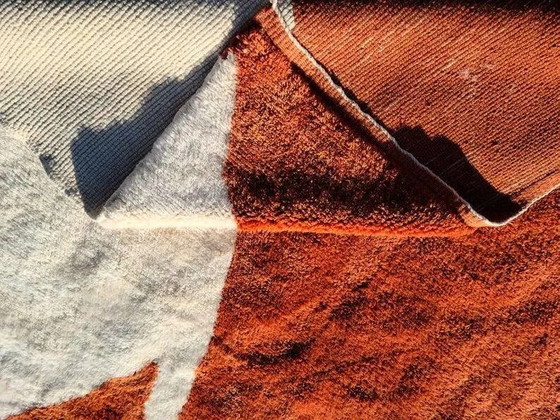 Tappeto marocchino Mrirt terracotta ed ecru 300x200 cm – motivo astratto – Tappeti, Lana, Cotone, Abstract (photo 9 of 11)