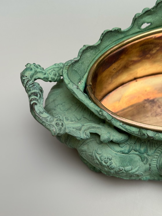 Image 1 of Bronze Jardinière in Rococo Style – Louis XV Influence